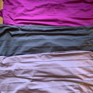 ATHLETA HIGH NECK CHI STRIPE TANK